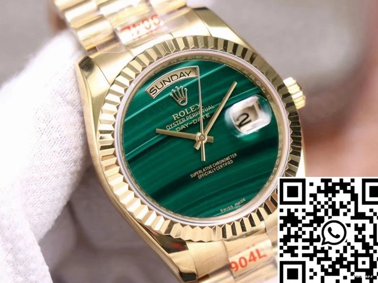 Dial 18238 Date Malachite Rolex Green President Versatile Day 948 0807